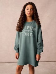Superdry Green Sweat Dress - Image 3 of 13