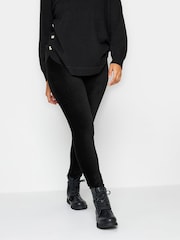 M&Co Black Petite Cord Leggings - Image 1 of 3