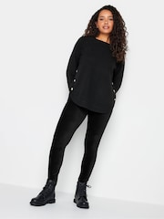 M&Co Black Petite Cord Leggings - Image 2 of 3