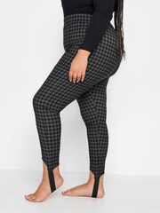 Yours Curve Black Bengaline Stirrup Leggings - Image 3 of 3