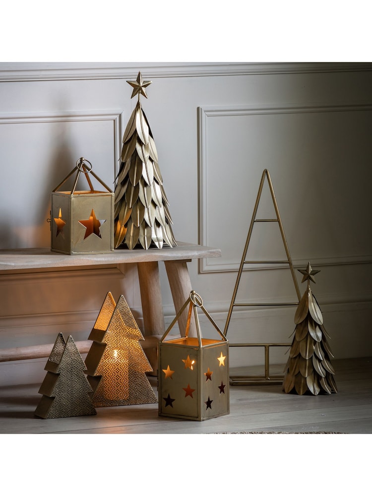Gallery Home Gold Aspall Christmas Tree Décor 300x120x685mm - Image 1 of 2