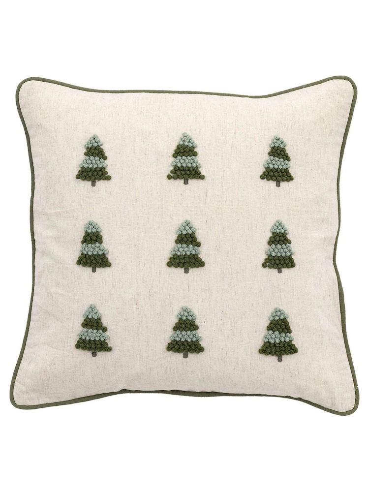 Gallery Home Green 9 Christmas Tree Cushion Cover 45x45cm - Image 2 of 3 Gallery Home Green 9 Christmas Tree Cushion Cover 45x45cm - Image 2 of 3