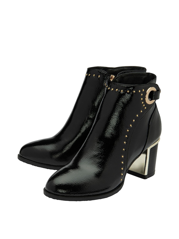 Lotus Black Ankle Boots - Image 2 of 4