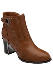 Lotus Brown Ankle Boots - Image 1 of 4