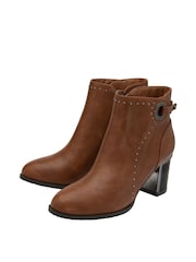 Lotus Brown Ankle Boots - Image 2 of 4