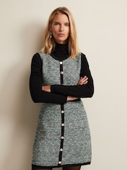 Phase Eight Black Knitted Patsy Shift Mini Dress - Image 1 of 6