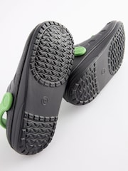 Black Minecraft Faux Fur Lined Clog Slippers - Image 6 of 6