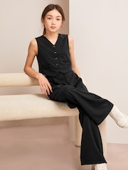 Lipsy Black Scuba Waistcoat - Image 2 of 4