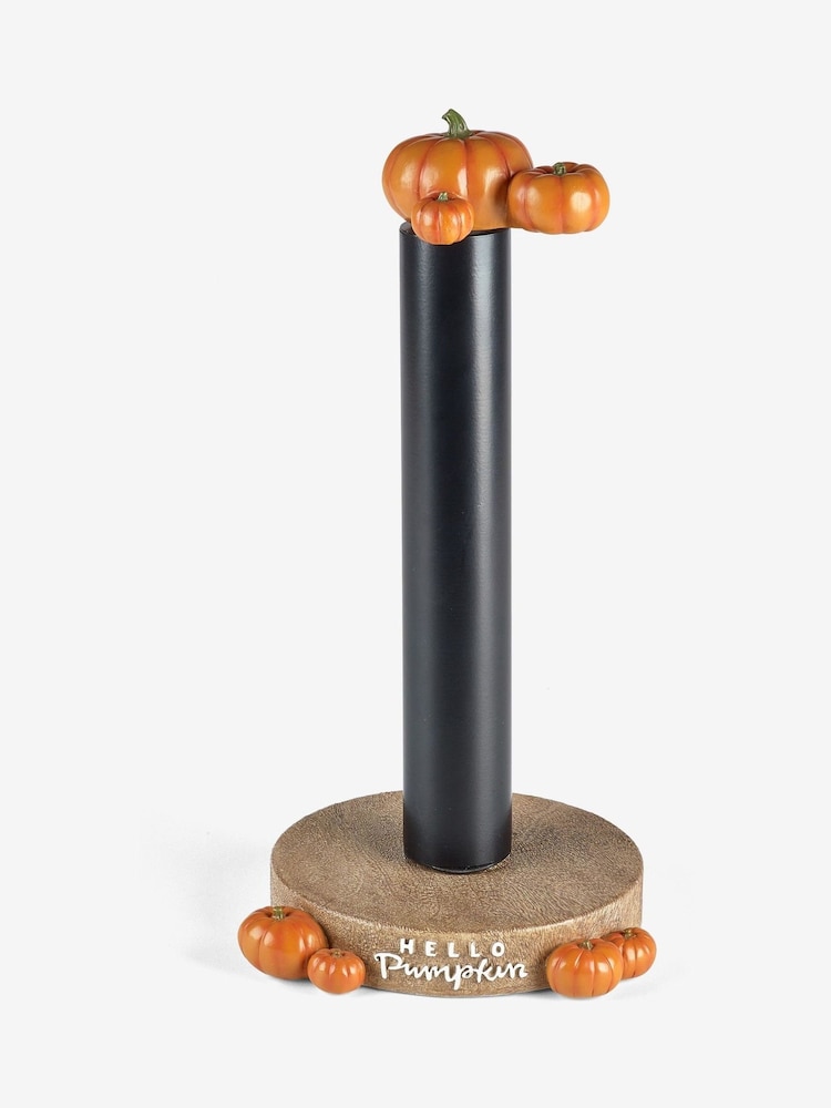 Orange Hello Pumpkin Kitchen Roll Holder - Image 3 of 3