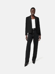 Jigsaw Boucle Mix Cropped Black Jacket - Image 5 of 7