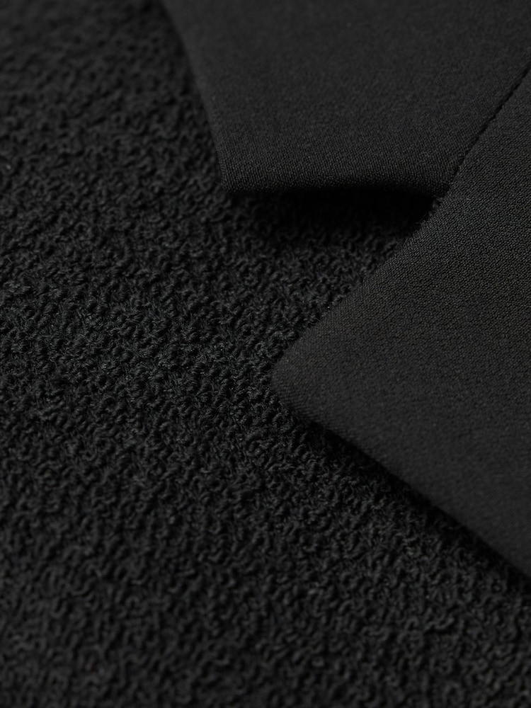 Jigsaw Boucle Mix Cropped Black Jacket - Image 7 of 7