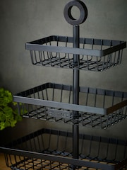 Black Bronx 3 Tier Fruit Basket - Image 3 of 4