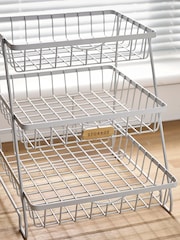 Grey Malvern 3 Tier Kitchen Storage Caddy - Image 4 of 5