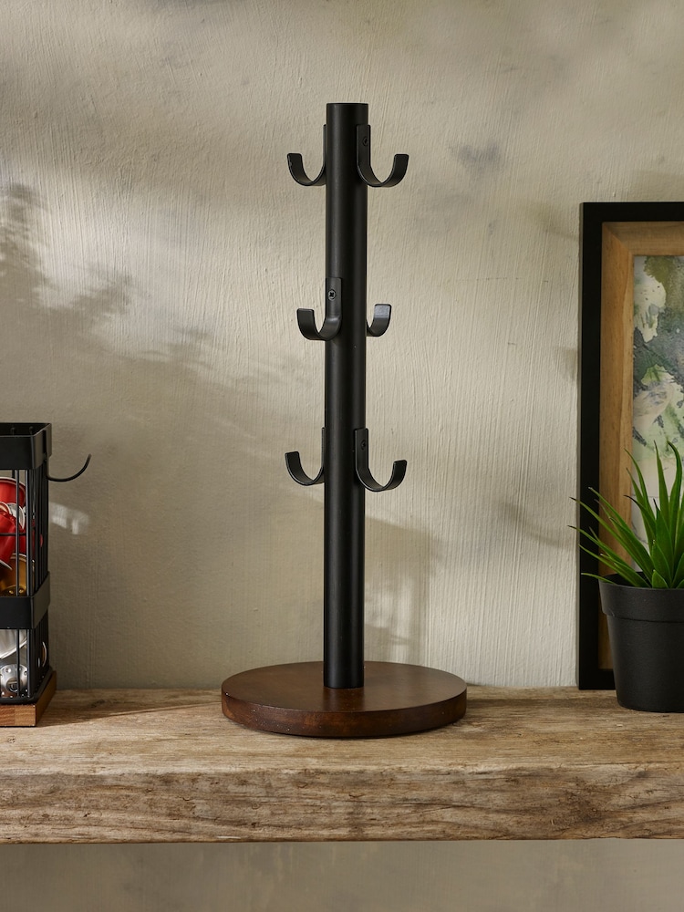 Black Bronx Mug Tree - Image 1 of 4