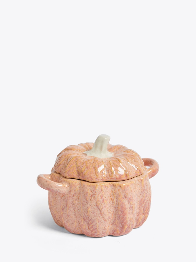 Orange Pumpkin Nibble Bowl with Lid - Image 5 of 5