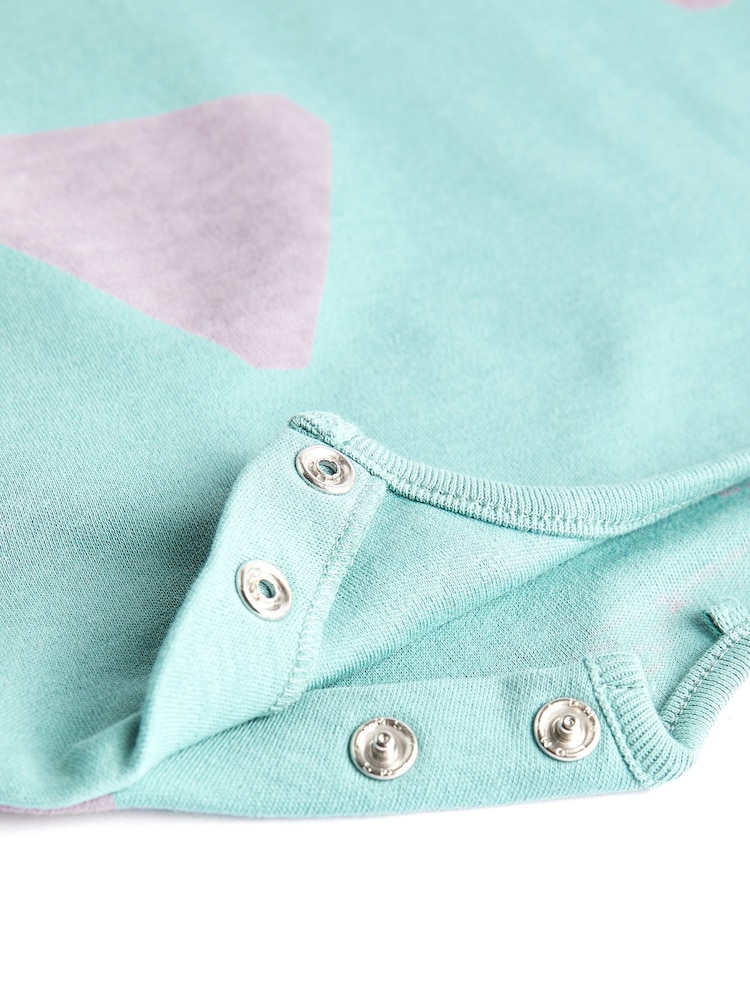 Večbarvni abstraktni - dojenček Jersey 100% Cotton haljica za igranje 3 komplet - Slika 7 iz 7