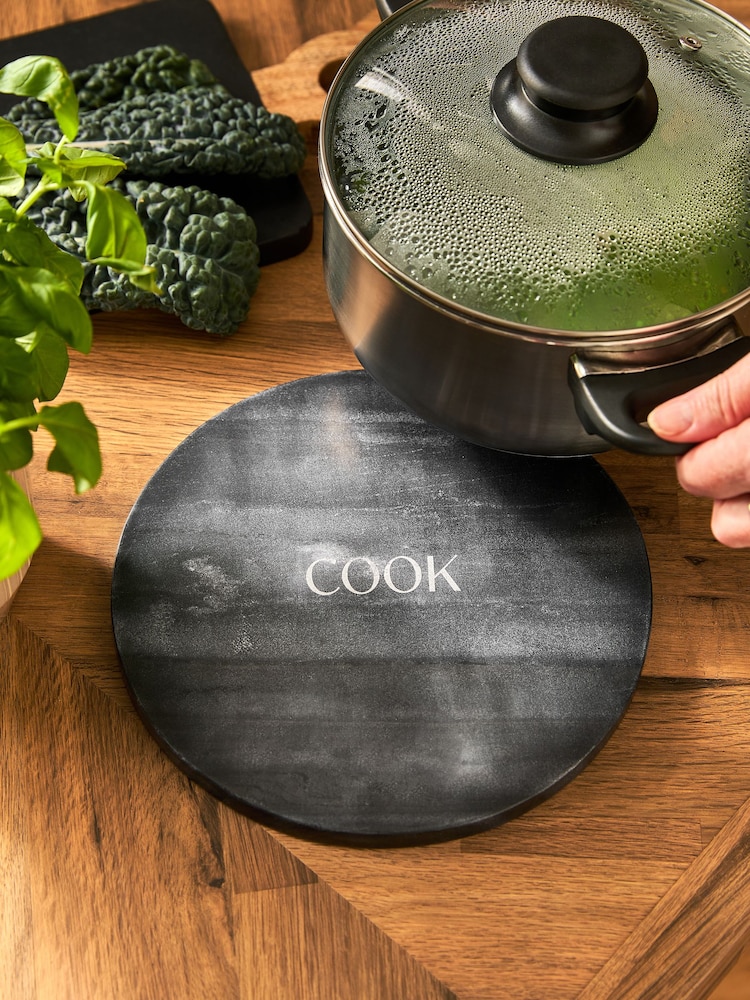 Black Marble Trivet - Image 1 of 4