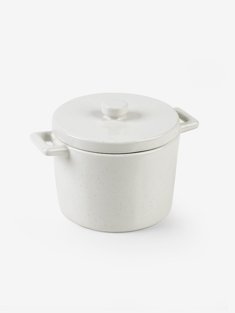 Set of 2 Natural Hayden Speckle Nibble Bow With Lid - Image 5 of 5