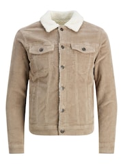 Kurtka sztruksowa JACK & JONES typu trucker ze sztucznym kożuszkiem - Image 6 of 6