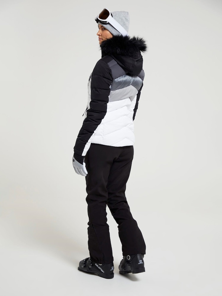 Mountain Warehouse White Cascade Womens Water Resistant Padded Ski Jacket - Image 2 of 5