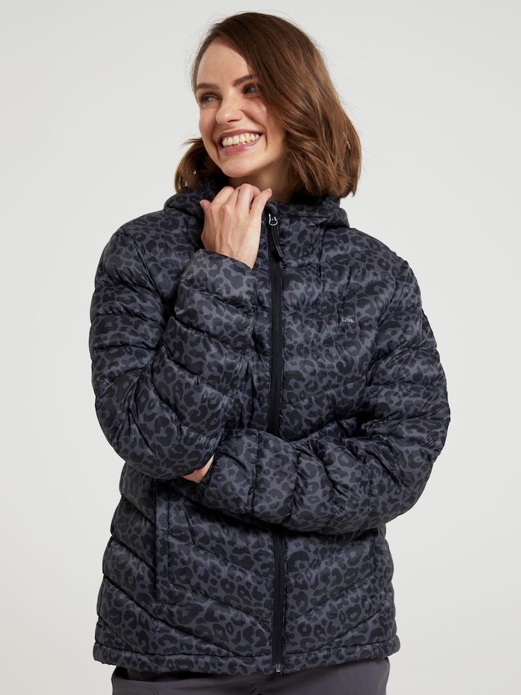 Mountain Warehouse Grey Womens Seasons Printed Water Resistant Padded Jacket - Image 1 of 6