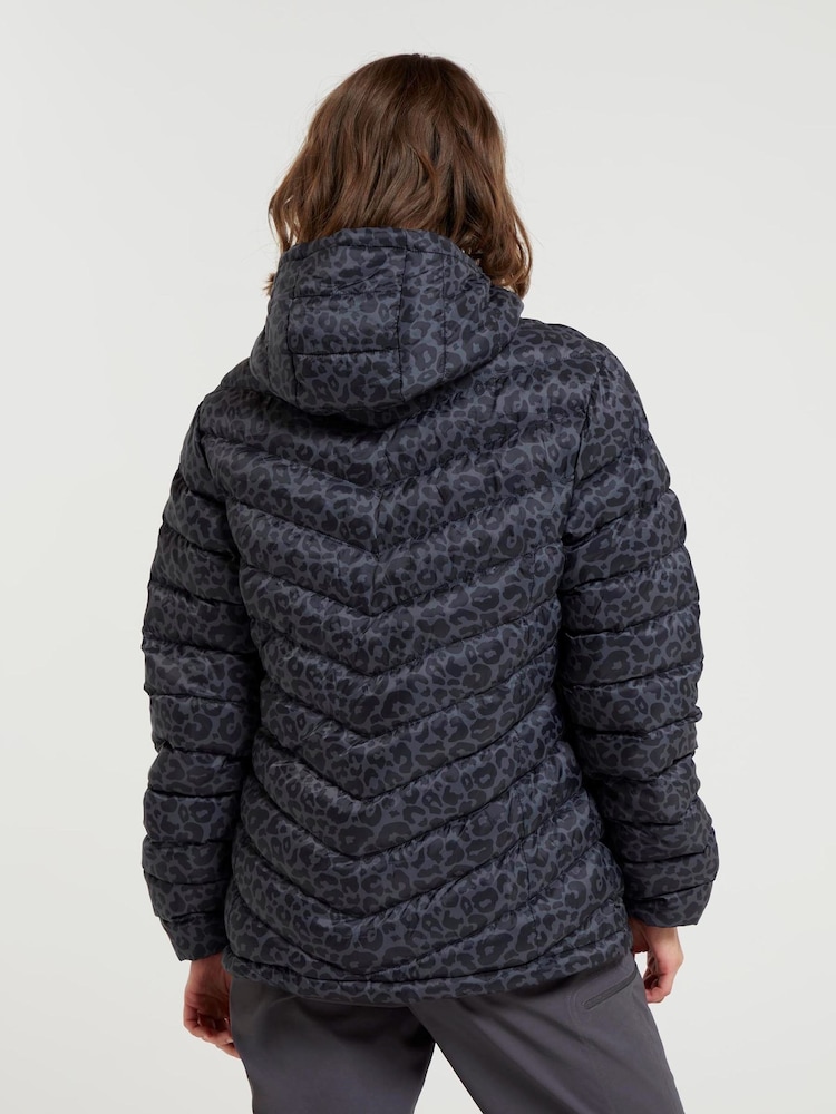 Mountain Warehouse Grey Womens Seasons Printed Water Resistant Padded Jacket - Image 2 of 6
