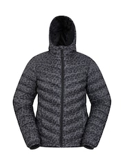 Mountain Warehouse Grey Womens Seasons Printed Water Resistant Padded Jacket - Image 4 of 6