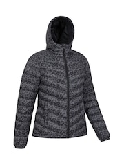 Mountain Warehouse Grey Womens Seasons Printed Water Resistant Padded Jacket - Image 5 of 6