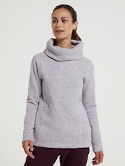 Mountain Warehouse Purple Idris Womens Cowl Neck Fleece - Image 1 of 6