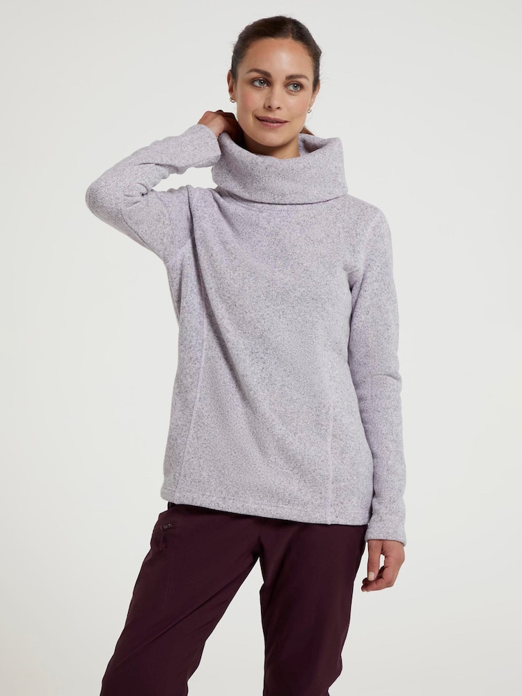 Mountain Warehouse Purple Idris Womens Cowl Neck Fleece - Image 2 of 6