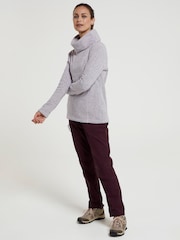 Mountain Warehouse Purple Idris Womens Cowl Neck Fleece - Image 3 of 6