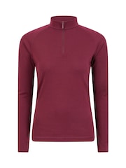 Mountain Warehouse Pink Talus Womens Zip Neck Thermal Top - Image 3 of 6