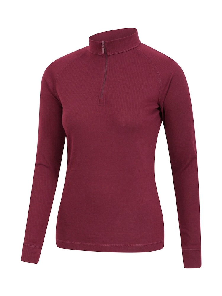 Mountain Warehouse Pink Talus Womens Zip Neck Thermal Top - Image 5 of 6