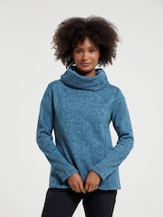 Mountain Warehouse Blue Idris Womens Cowl Neck Jumper - Image 1 of 5