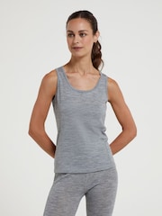 Mountain Warehouse Grey Womens Merino Thermal Vest Top - Image 1 of 5