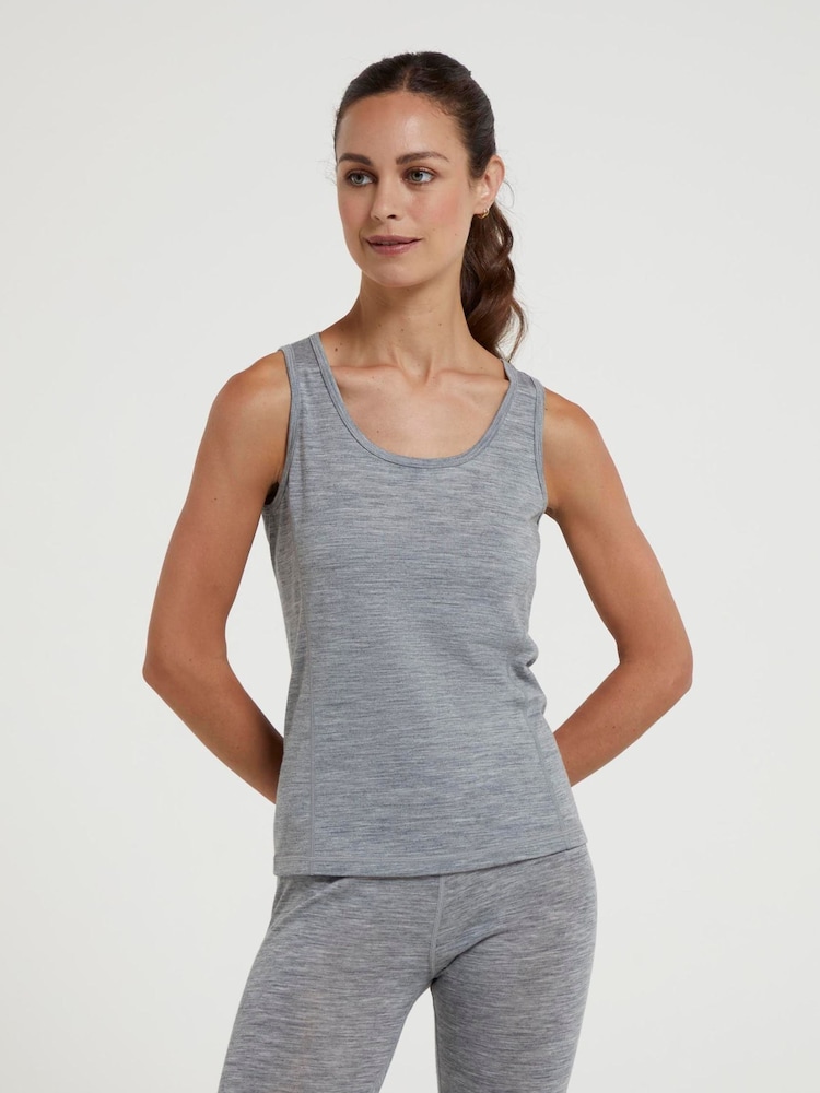 Mountain Warehouse Grey Womens Merino Thermal Vest Top - Image 1 of 5