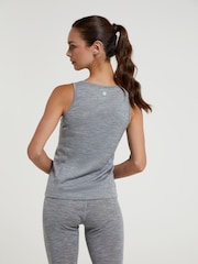 Mountain Warehouse Grey Womens Merino Thermal Vest Top - Image 3 of 5