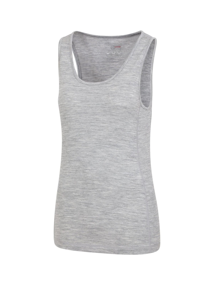 Mountain Warehouse Grey Womens Merino Thermal Vest Top - Image 5 of 5