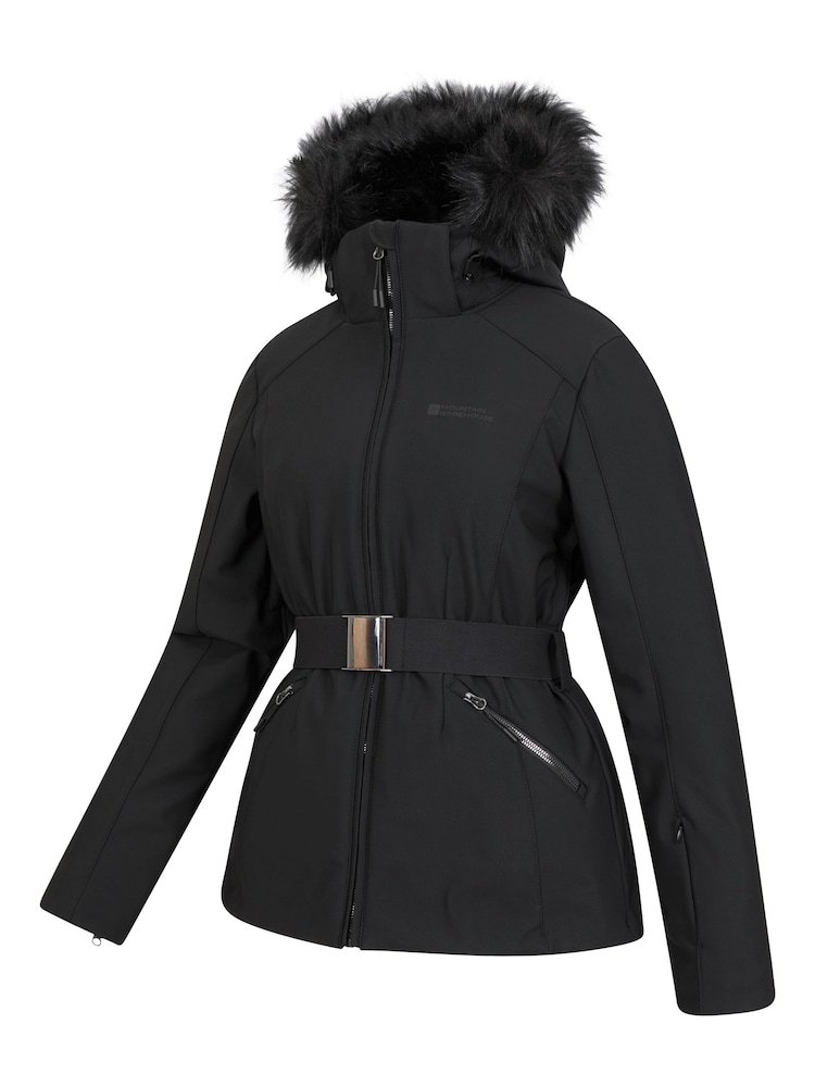 Mountain Warehouse Black Womens Swiss Recco Snow Ski Jacket - Image 6 of 7