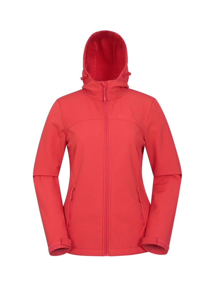 Mountain Warehouse Red Womens Exodus Water Resistant Softshell Jacket - Image 1 of 5