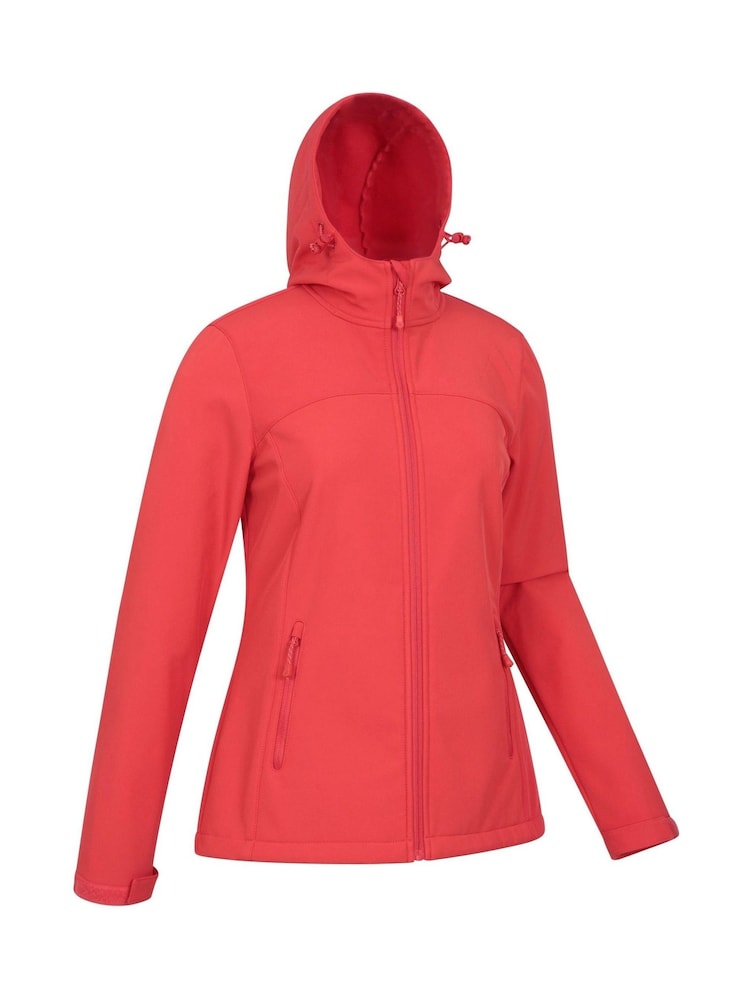 Mountain Warehouse Red Womens Exodus Water Resistant Softshell Jacket - Image 2 of 5