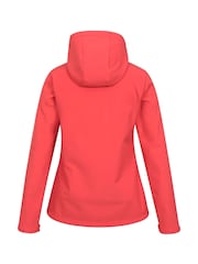 Mountain Warehouse Red Womens Exodus Water Resistant Softshell Jacket - Image 3 of 5