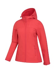 Mountain Warehouse Red Womens Exodus Water Resistant Softshell Jacket - Image 4 of 5