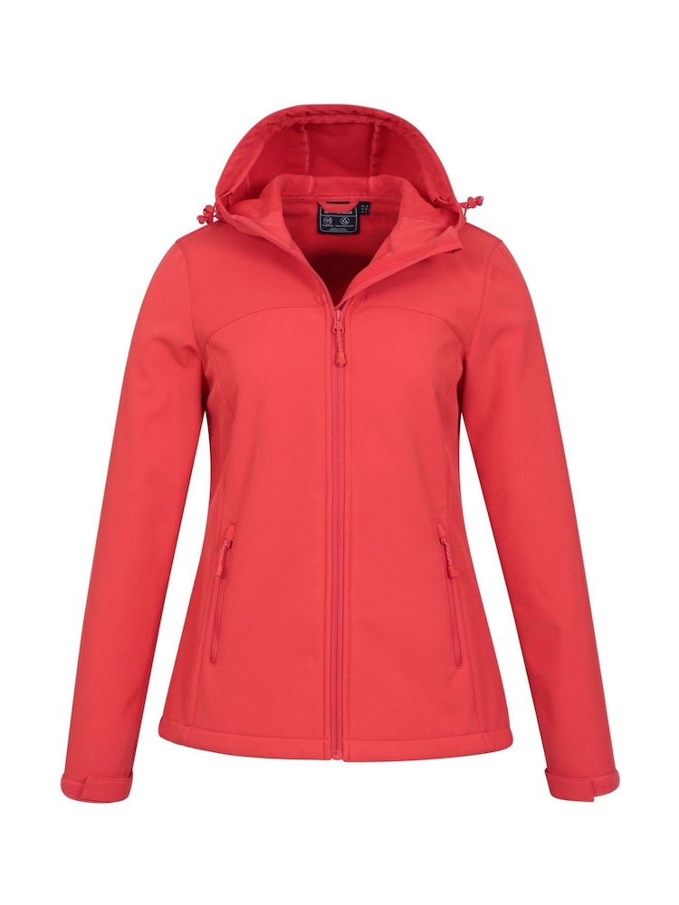 Mountain Warehouse Red Womens Exodus Water Resistant Softshell Jacket - Image 5 of 5