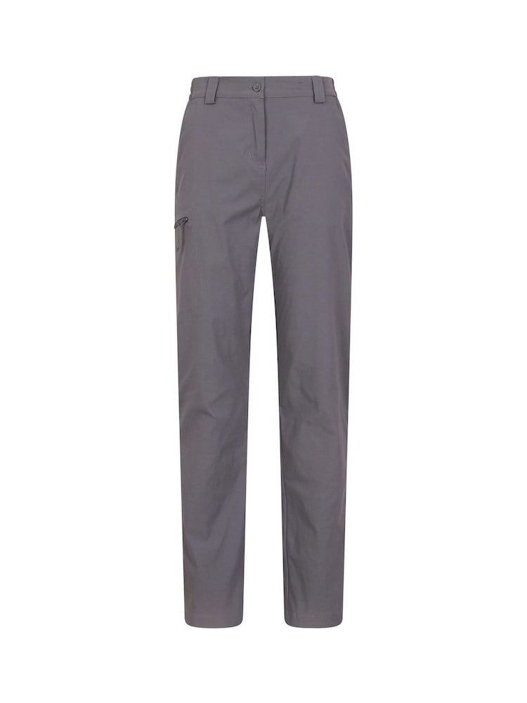 Mountain Warehouse Grey Womens Lightweight Stretch Walking Short Length Trousers - Image 1 of 5