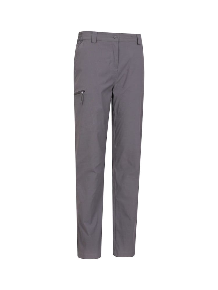 Mountain Warehouse Grey Womens Lightweight Stretch Walking Short Length Trousers - Image 4 of 5