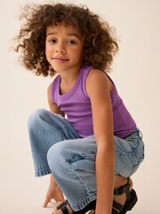 Purple Boxy Rib Vest (3-16yrs) - Image 3 of 7
