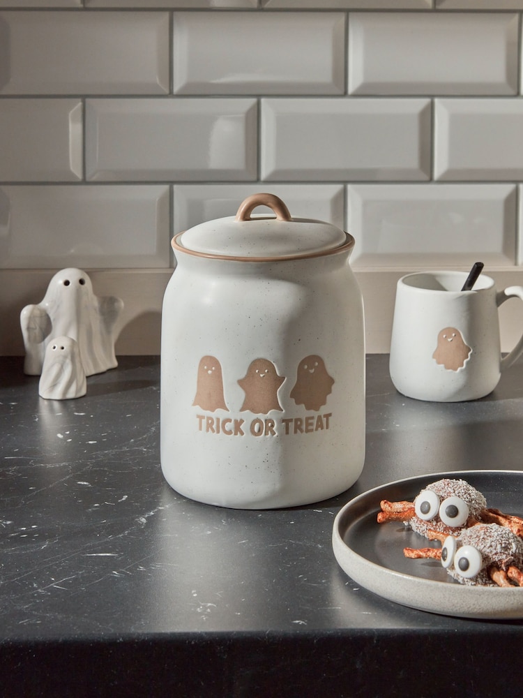 Natural Ghost Trick Or Treat Jar - Image 1 of 4