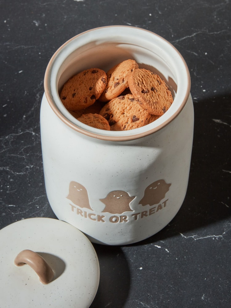Natural Ghost Trick Or Treat Jar Laura Ashley