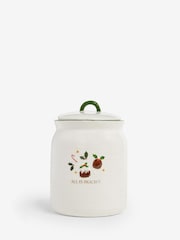 White Christmas Pudding Biscuit Jar - Image 3 of 3